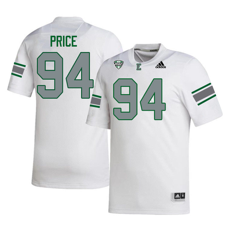 Eastern Michigan Eagles #94 Peyton Price College Football Jerseys Stitched Sale-White